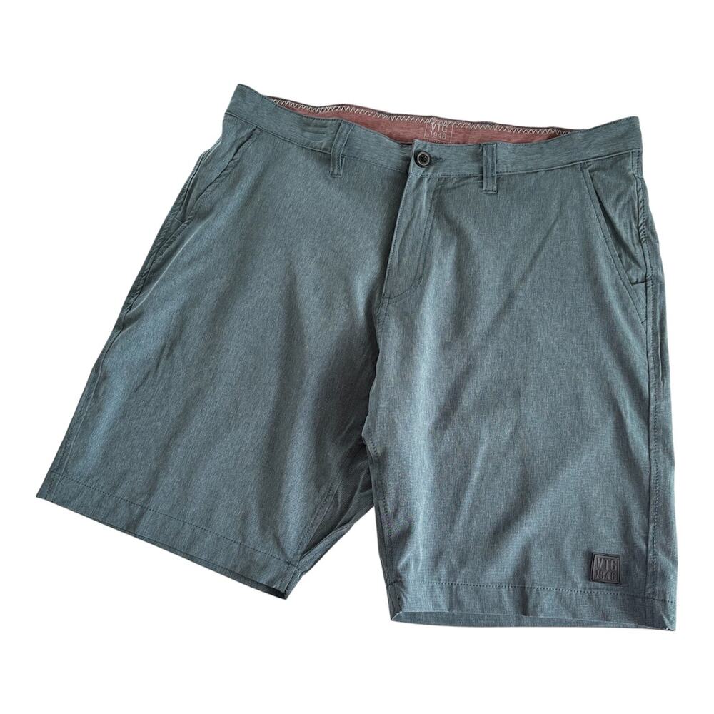 Vintage 1946 Men’s Heather Print Gurkha Flat Front Performance Shorts Size 36